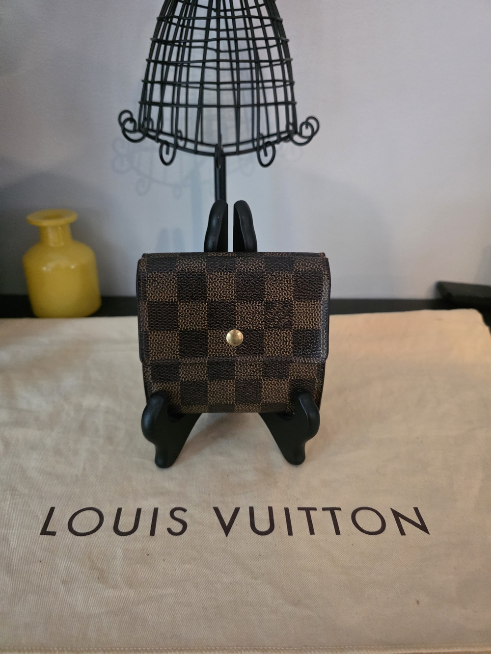 Louis Vuitton Brown Damier Canvas Small Wallet